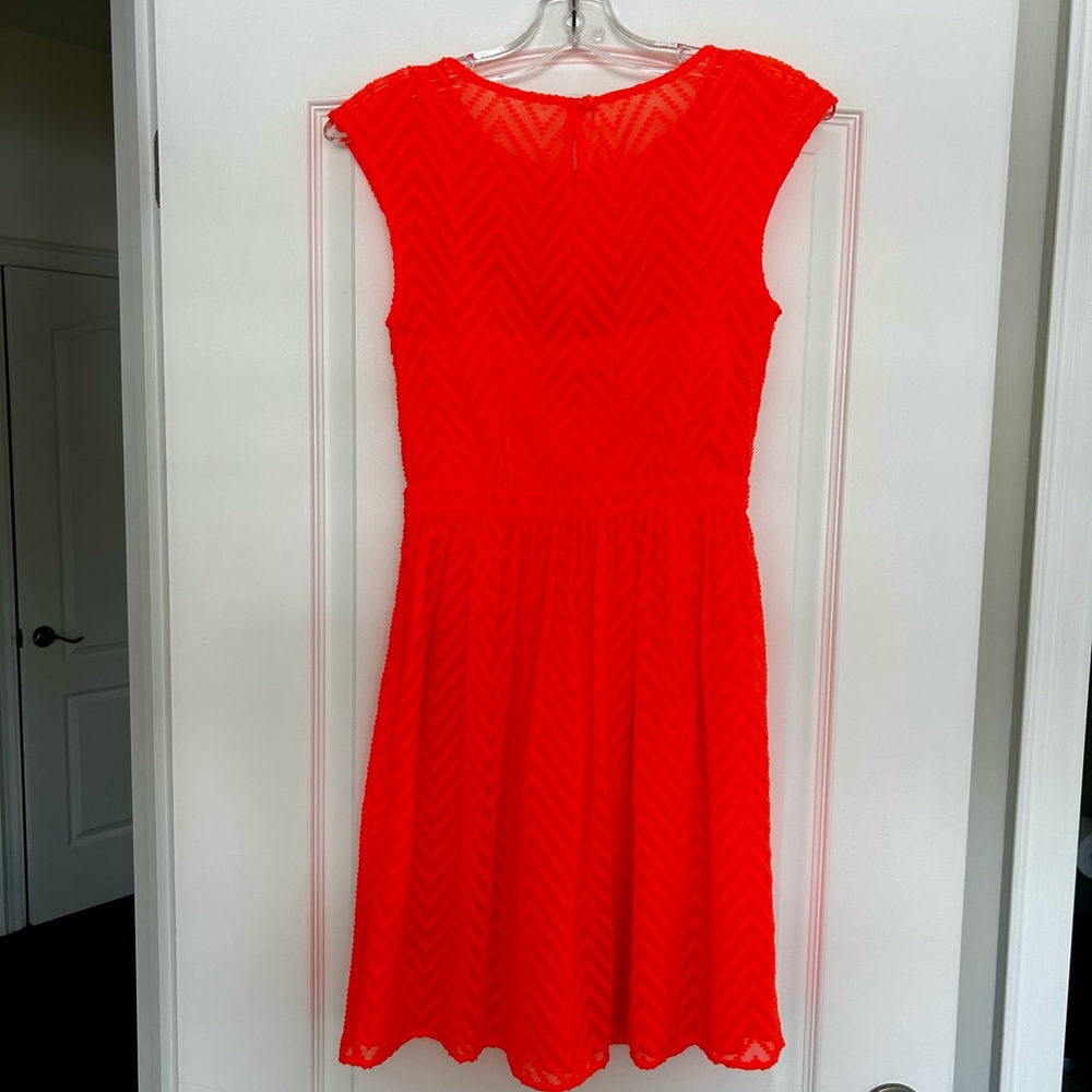 J. Crew Fit and Flare Midi Dress with Cap Sleeves
